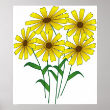 Copie de fleur de marguerite posters
