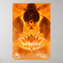 Copie de Lotus de méditation Posters