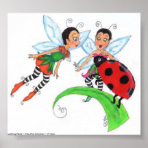 Copie de lutins de coccinelle affiche