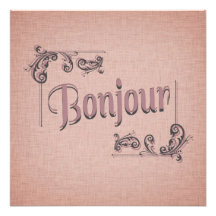 Copie de photographie de Bonjour