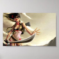 COPIE DE POSTER/CANVAS · Sookie et son katana