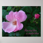 Copie de rose de Vieux-Mode Poster