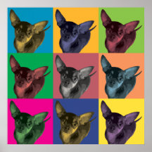 Copie de toile de Bruit-Art de chiwawa Posters