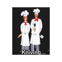 Copie de toile de deux chefs toile tendue sur châssis