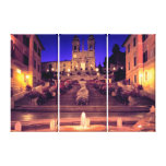 Copie de toile de Trinità Dei Monti (Rome) Impression Sur Toile
