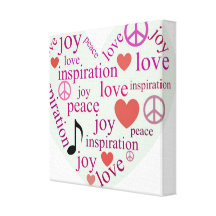 Copie de toile d'inspiration de coeur impressions sur toile