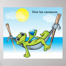 Copie de vacances de les de Vive Affiche
