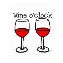 COPIE DE VIN ROUGE D'AMUSEMENT "HEURE DE VIN" CARTES POSTALES
