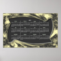 Copie déformée de ~ de calendrier de vue posters