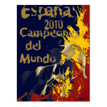 Copie d'Espana Campeones Del Mundo Poster Carte Postale