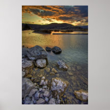 Copie dramatique d'art de lever de soleil posters