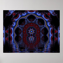 COPIE DU MANDALA CATHEDRAL-FRACTAL POSTERS