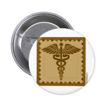 Copie ethnique de caducée badge avec épingle