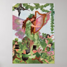 Copie féerique d'affiche de papillon irlandais