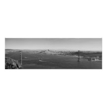 Copie golden gate bridge de panorama de beaux-arts photos sur toile