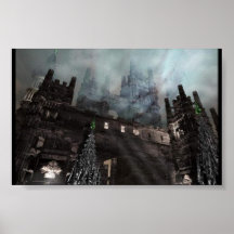Copie gothique d'art affiche