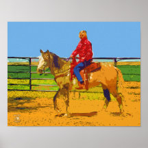 Copie - impressions d'art de cheval affiche