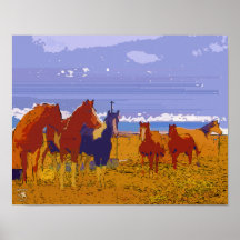 Copie - impressions d'art de cheval poster