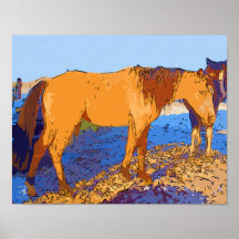 Copie - impressions d'art de cheval poster