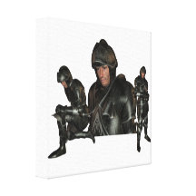 Copie médiévale de toile de guerrier toile tendue