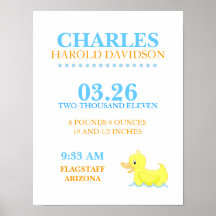 Copie mignonne de mur de faire-part de naissance d affiches