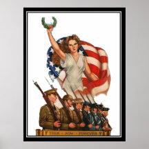 Copie militaire de poster vintage