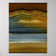 Copie minérale d'art abstrait d'agate sur la toile posters