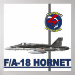 Copie navale de frelon de l'école F-18 d'air Poster