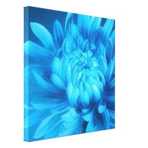 Copie originale de beaux-arts de toile florale ble impression sur toile