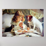 Copie : Petit déjeuner dans le lit : Fille, Fox Te Posters