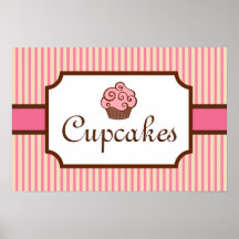 Copie vintage d'art de boulangerie de petit gâteau affiches