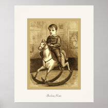 Copie vintage de beaux-arts de ~ de cheval de basc