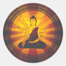 Copie vintage de Bouddha Autocollants
