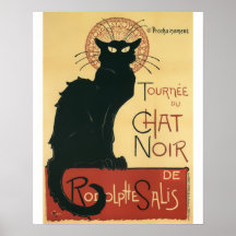 Copie vintage de chat noir de Tournee Du Chat Noir Poster