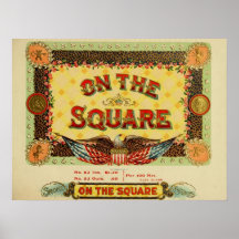 Copie vintage de cigare affiche