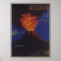 Copies de voyage du Mexique rétros d'annonce vinta