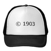 Copyright 1903 casquette