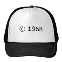 Copyright 1968 casquette