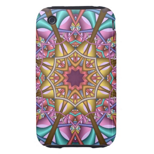 Coque-Compagnon abstrait iDecorative Tough™ du tél Coques iPhone 3 Tough