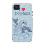 Coque-Compagnon de famille de dauphin Coques Vibe iPhone 4