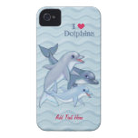 Coque-Compagnon de famille de dauphin Coque iPhone 4