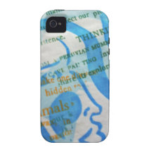 Coque-compagnon dur de Madame bleue Coques iPhone 4