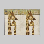 Coque ipad en bronze d'or de monogramme de girafes icoque powis