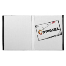 Coque ipad occidental "de cow-girl marquée"