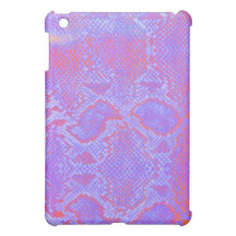 Coque ipad rose pourpre fluorescent de peau de ser