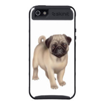 Coque iphone amical de chiot de carlin étui iPhone 5