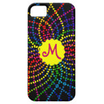 Coque iphone de fleur de pois d'arc-en-ciel de mon étuis iPhone 5