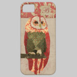 Coque iphone de monogramme de hibou de Rosa coques case-mate