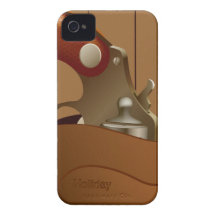 Coque iphone d'étui d'arme à feu de cowboy étuis iPhone 4