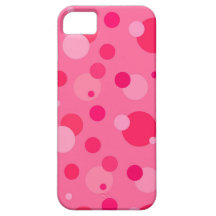 Coque iphone rose de bulles de point de polka coques Case-Mate iPhone 5